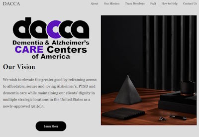 Dementia and Alzheimer’s Care Centers of America website